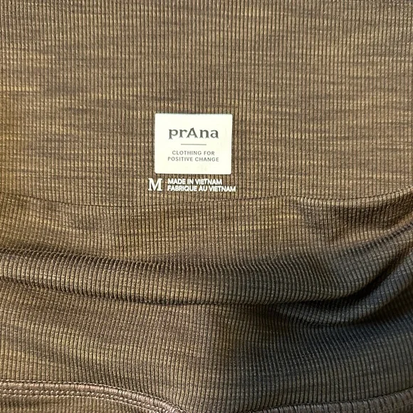 Prana Women’s Becksa Ribbed Brown Leggings with Pockets - Picture 2 of 7